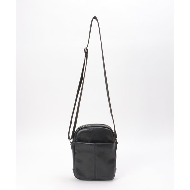 ブラック | GPレザータッチショルダーバッグ | ikka 