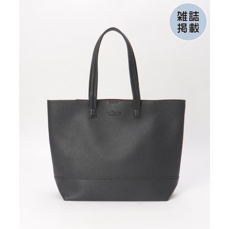 ブラック | 【雑誌MonoMax4月号掲載】5ポケットシュリンクトートバッグ | ikka 