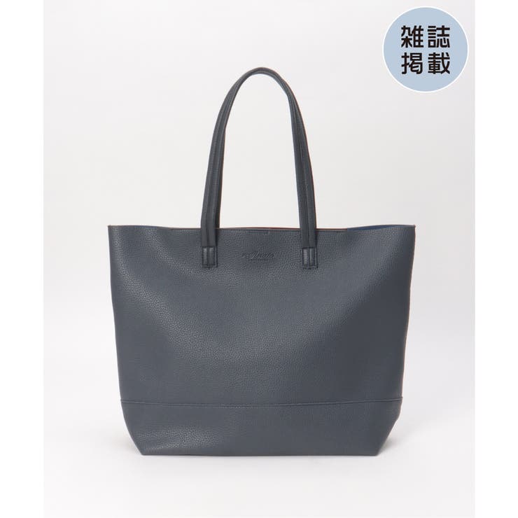ネイビーブルー | 【雑誌MonoMax4月号掲載】5ポケットシュリンクトートバッグ | ikka 
