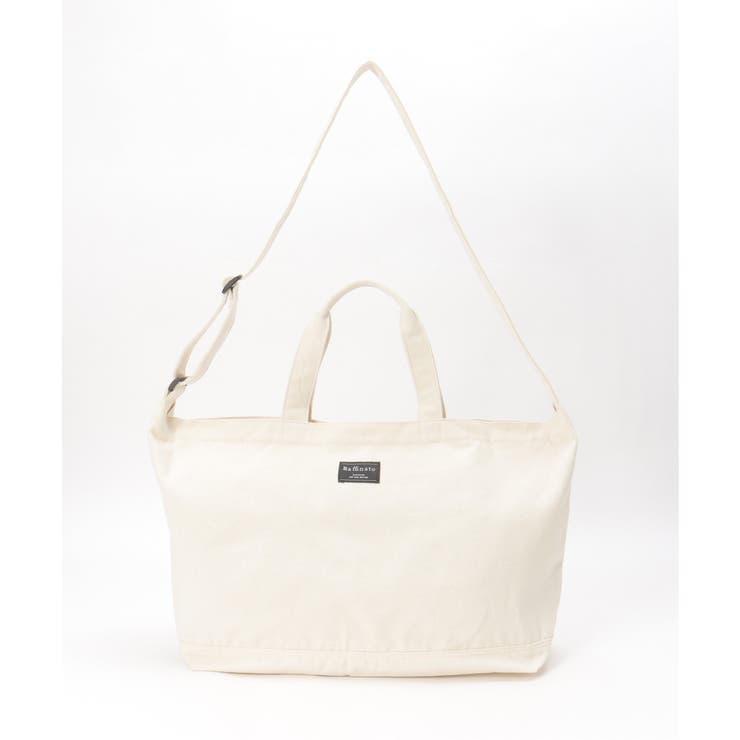 オフホワイト | キャンバス2WAY ZIPショルダーバッグ | ikka 