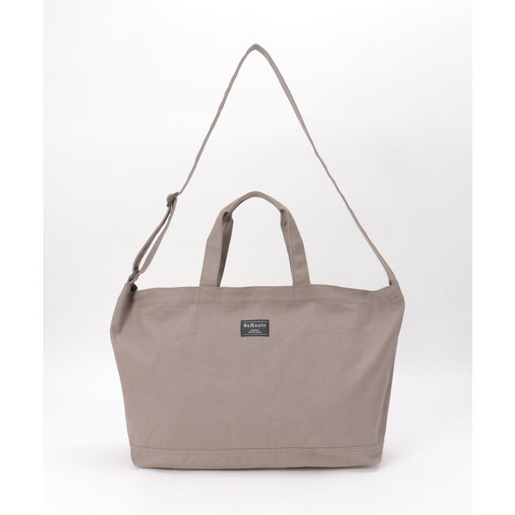 グレー | キャンバス2WAY ZIPショルダーバッグ | ikka 
