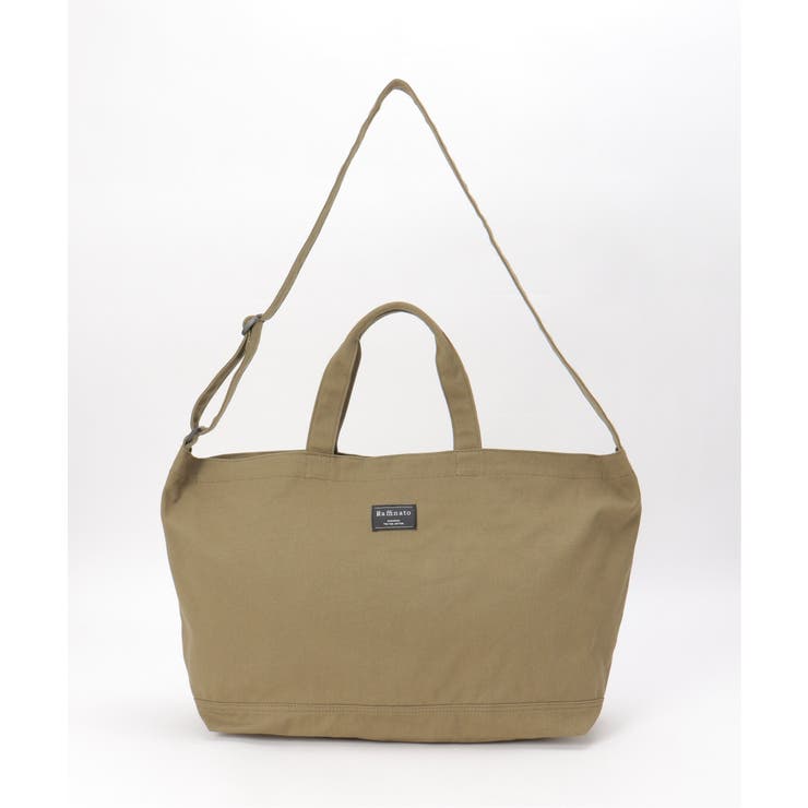 オリーブ | キャンバス2WAY ZIPショルダーバッグ | ikka 