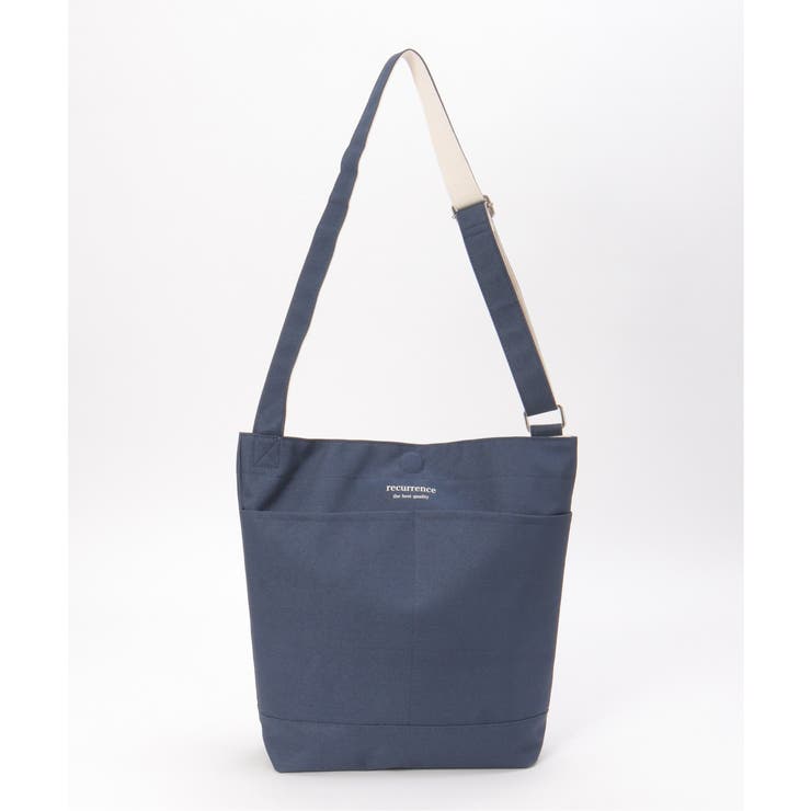 ネイビーブルー | ポリキャンリバーシブルショルダーバッグ | ikka 
