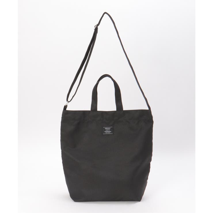 ブラック | ポリキャン2WAYショルダートートバッグ | ikka 