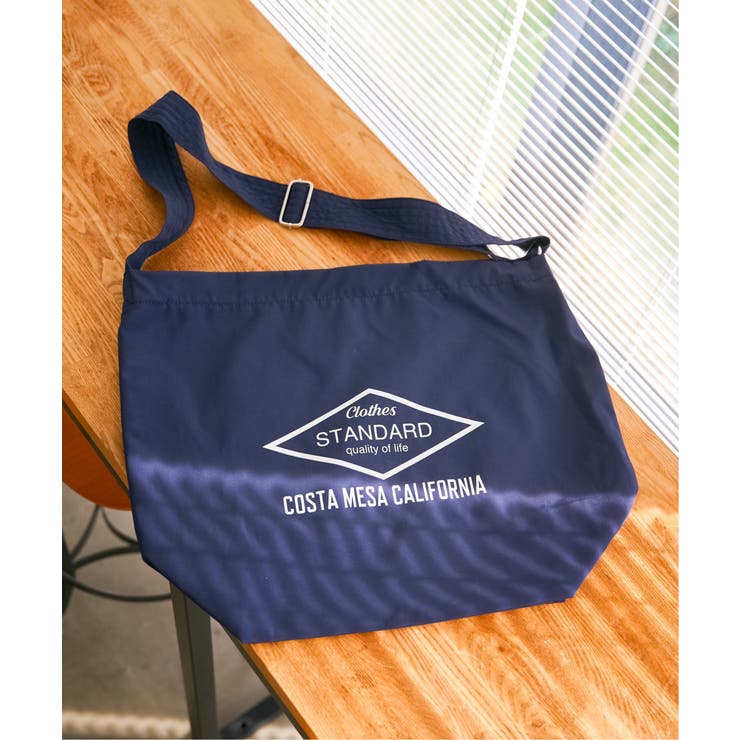 ネイビーブルー | ナイロンシンプルECOショルダーバッグ | ikka 