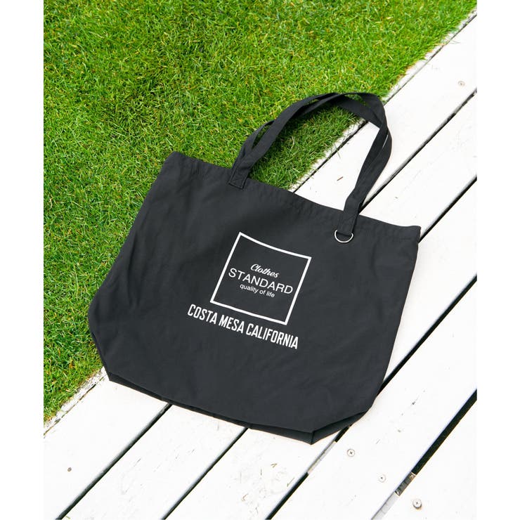 ブラック | ナイロンシンプルECOトートバッグ | ikka 