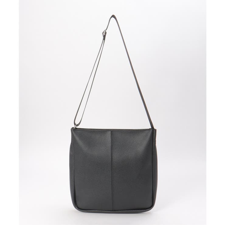 ブラック | シュリンクジップショルダーバッグ | ikka 