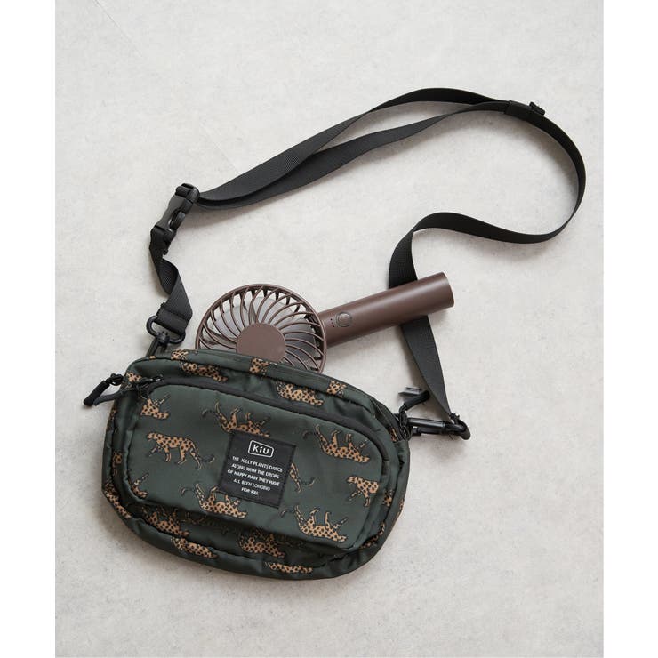 ダークオリーブ | 【WEB限定】KiU フロントポケットミニショルダーバッグ【撥水／防水】 | ikka 