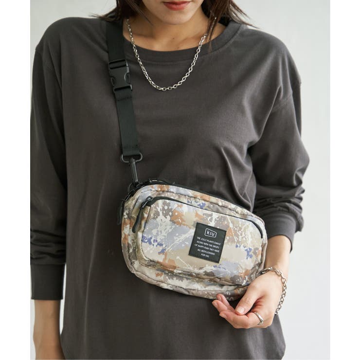 【WEB限定】KiU フロントポケットミニショルダーバッグ【撥水／防水】 | ikka  | 詳細画像3 