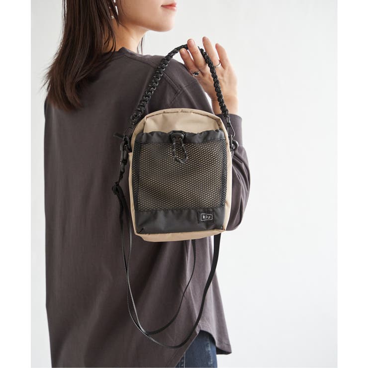 【WEB限定】KiU パラコードメッシュポケット【撥水／防水】 | ikka  | 詳細画像1 