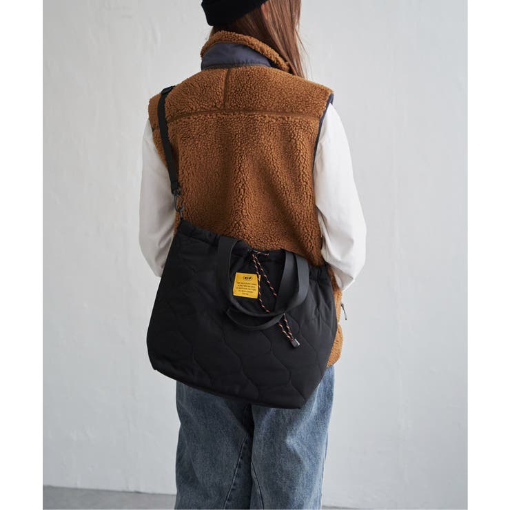 【WEB限定】KiU キウ パデッドドロストトートバッグ【撥水】 | ikka  | 詳細画像3 