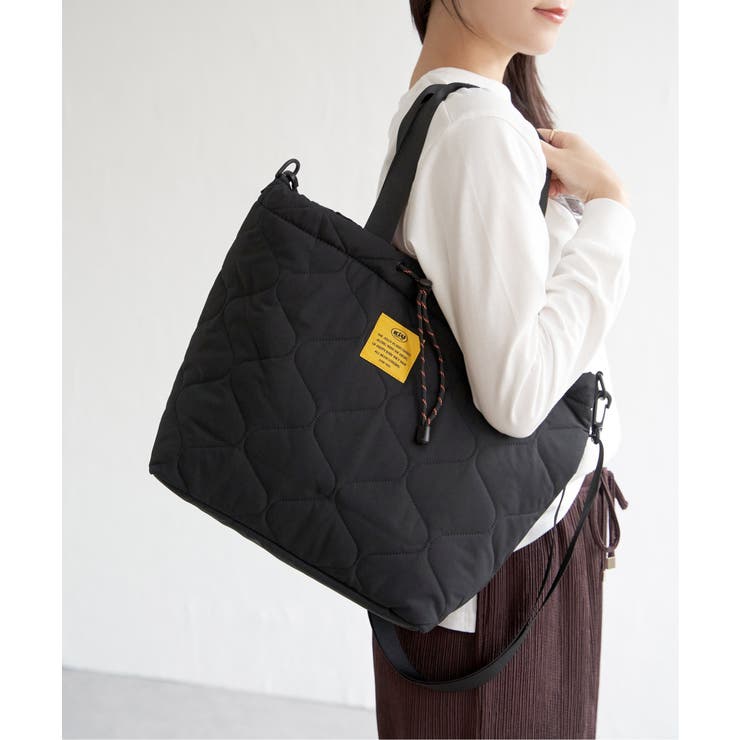 【WEB限定】KiU キウ パデッドドロストトートバッグ【撥水】 | ikka  | 詳細画像5 