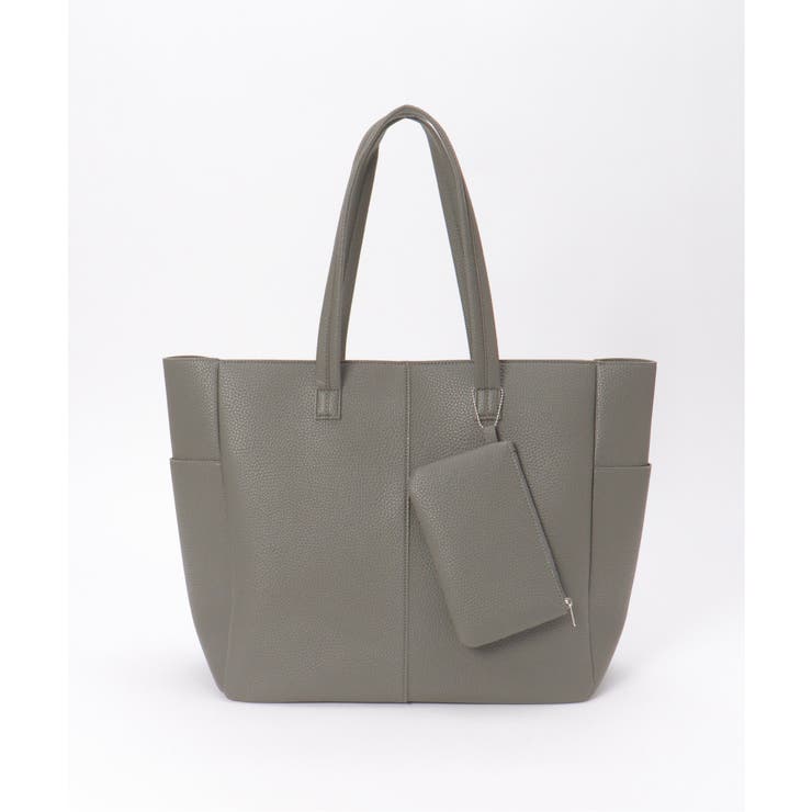 グレー | シュリンクジップトートバッグ | ikka 