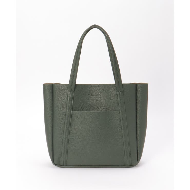 ダークグリーン | シュリンクポケ付きトートバッグ | ikka 