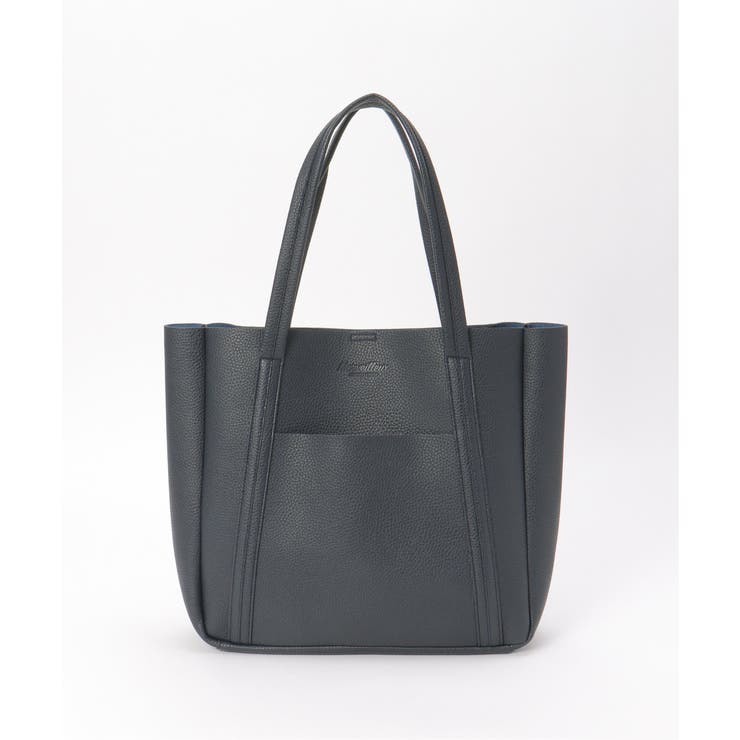 ネイビーブルー | シュリンクポケ付きトートバッグ | ikka 