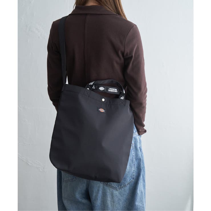 ブラック | Dickies ディッキーズ ロゴテープショルダーバッグ | ikka 