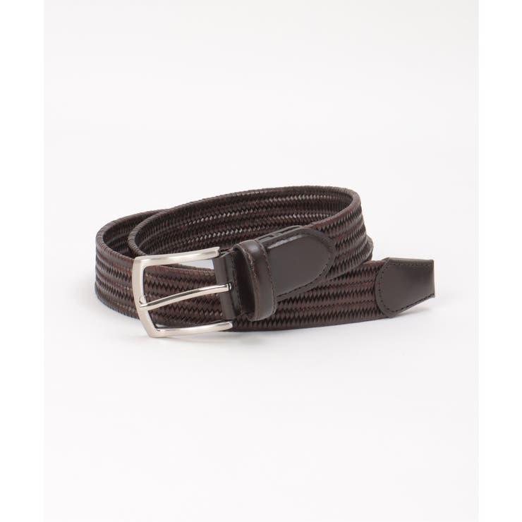 レザーストレッチメッシュベルト | ikka  | 詳細画像1 