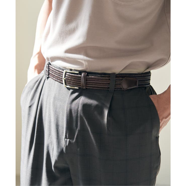 レザーストレッチメッシュベルト | ikka  | 詳細画像3 