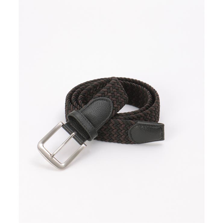 ブラック | ストレッチゴムメッシュベルトMIX | ikka 