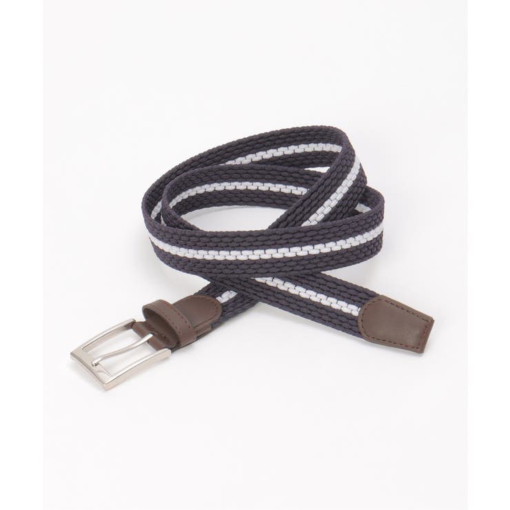 ネイビーブルー | ストレッチゴムメッシュベルト | ikka 