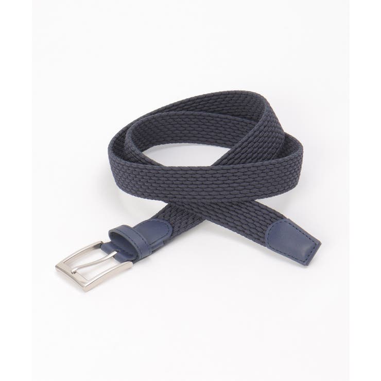 ダークネイビー | ストレッチゴムメッシュベルト | ikka 