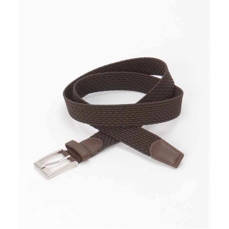 ブラウン | ストレッチゴムメッシュベルト | ikka 