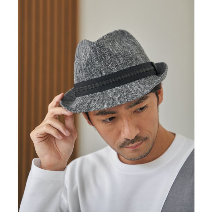 リネンMIX中折ハット | ikka  | 詳細画像2 