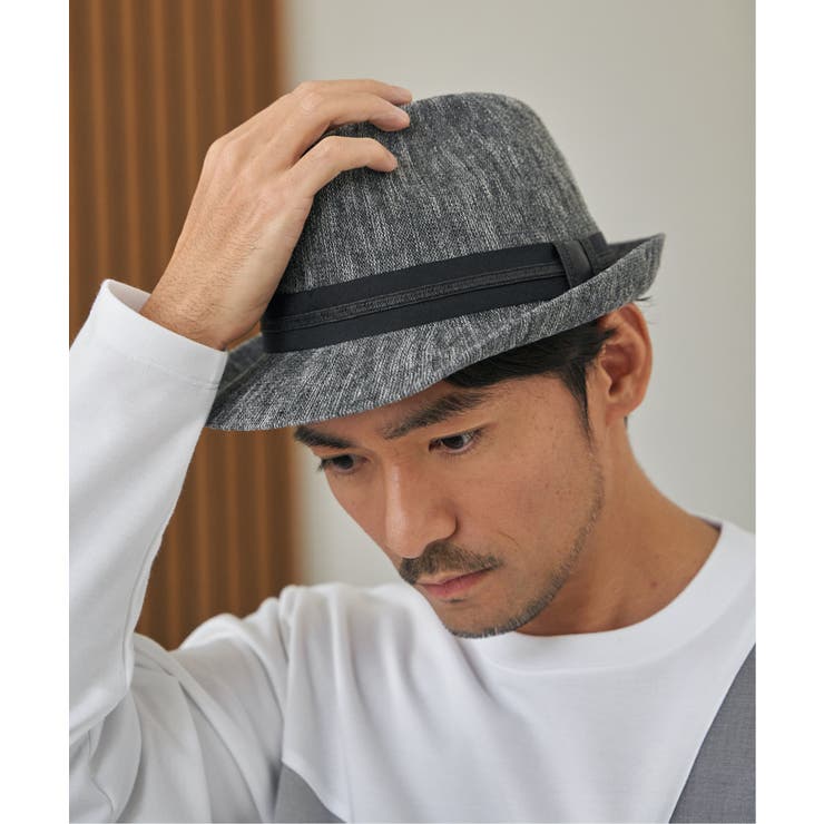 リネンMIX中折ハット | ikka  | 詳細画像3 