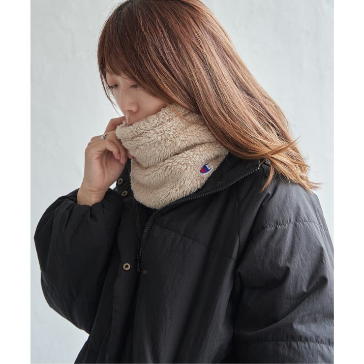 ベージュ | Champion ファータッチネックウォーマー | ikka 