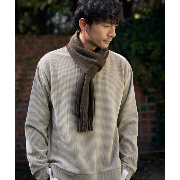 【抗菌防臭】ラッセルシャドーストライプマフラー | ikka  | 詳細画像2 