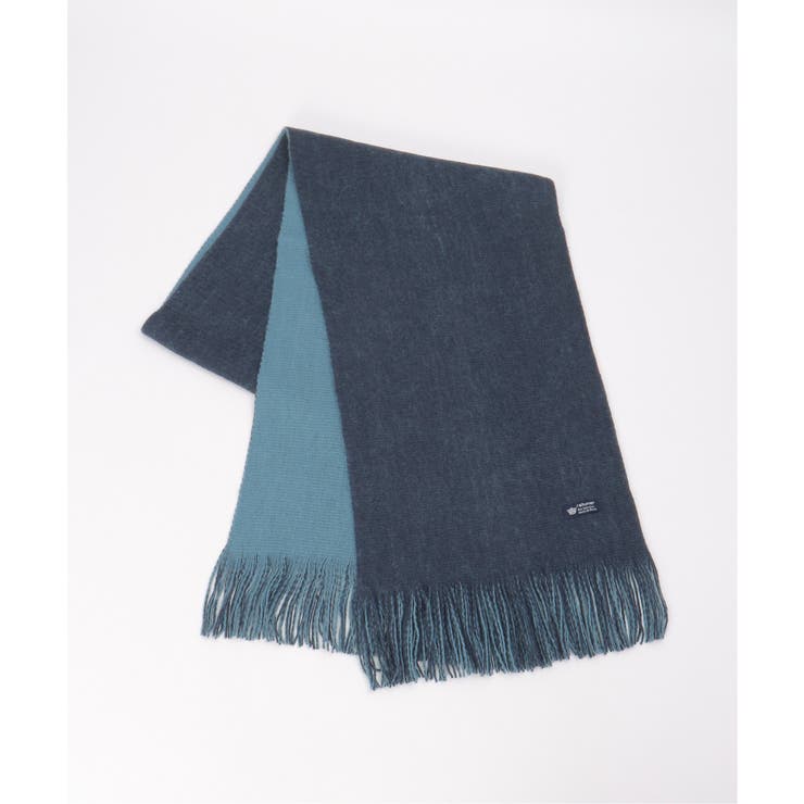 ブルー | 【抗菌防臭】リバーシブルマフラー | ikka 