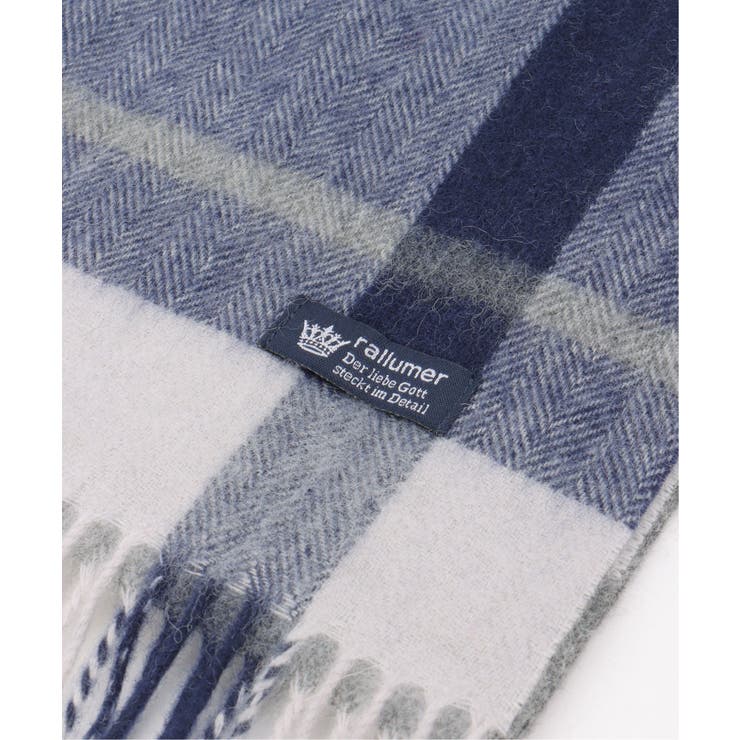 ウールパネルヘリンボーンマフラー | ikka  | 詳細画像7 