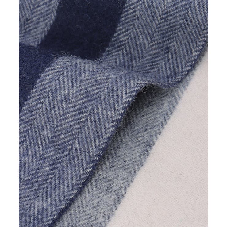 ウールパネルヘリンボーンマフラー | ikka  | 詳細画像8 