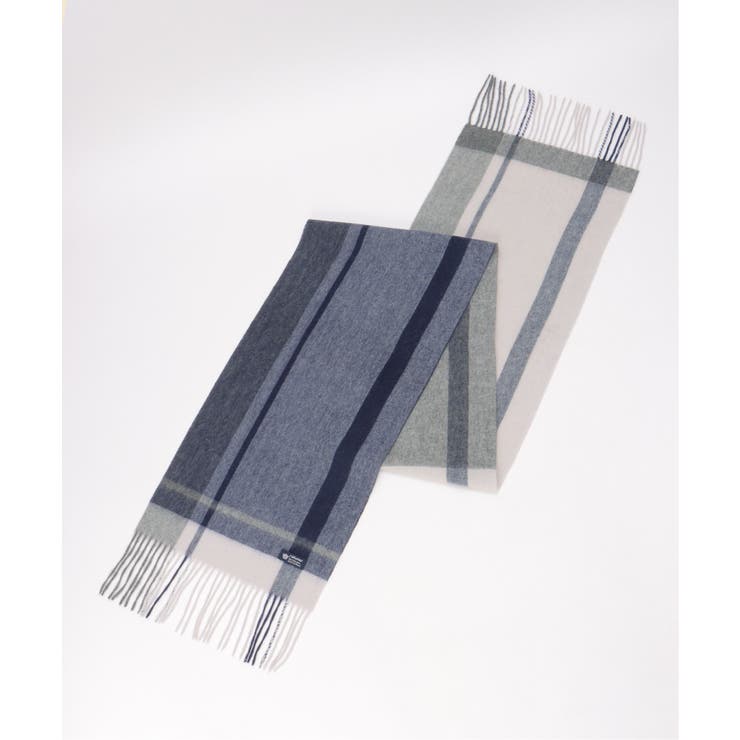 ウールパネルヘリンボーンマフラー | ikka  | 詳細画像9 