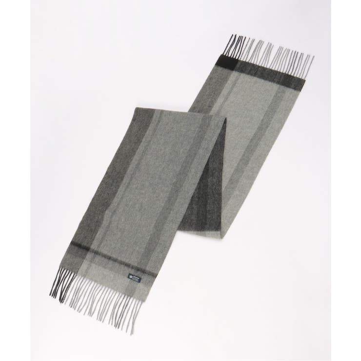 ウールパネルヘリンボーンマフラー | ikka  | 詳細画像10 