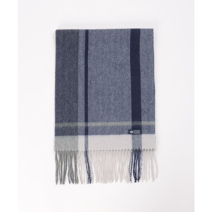 ウールパネルヘリンボーンマフラー | ikka  | 詳細画像5 