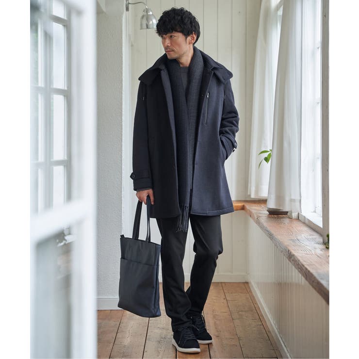 【抗菌防臭】編地切り替えワイドマフラー | ikka  | 詳細画像3 