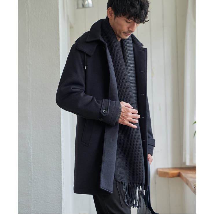 【抗菌防臭】編地切り替えワイドマフラー | ikka  | 詳細画像4 