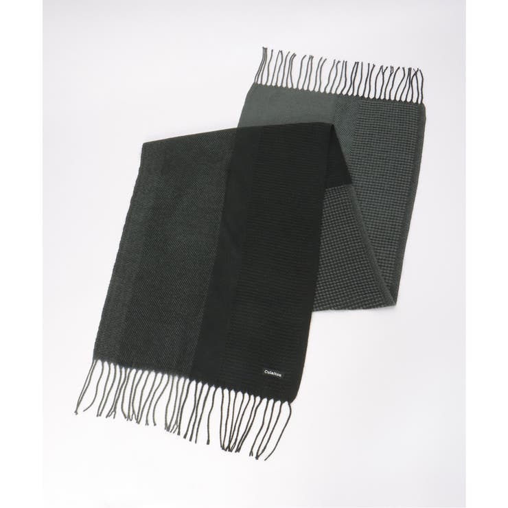 【抗菌防臭】編地切り替えワイドマフラー | ikka  | 詳細画像6 