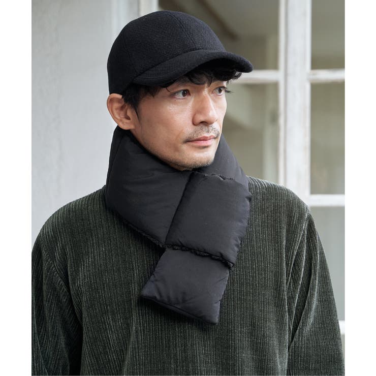 ブラック | 中綿マフラー | ikka 