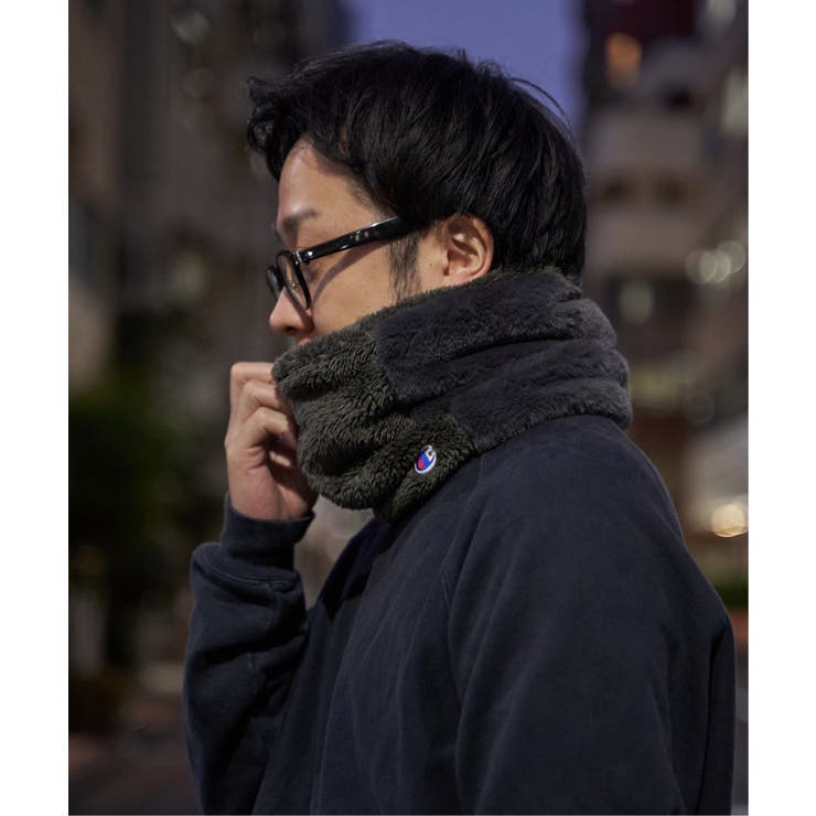 チャコール | 【WEB限定】Champion 2フェイスネックウォーマー | ikka 