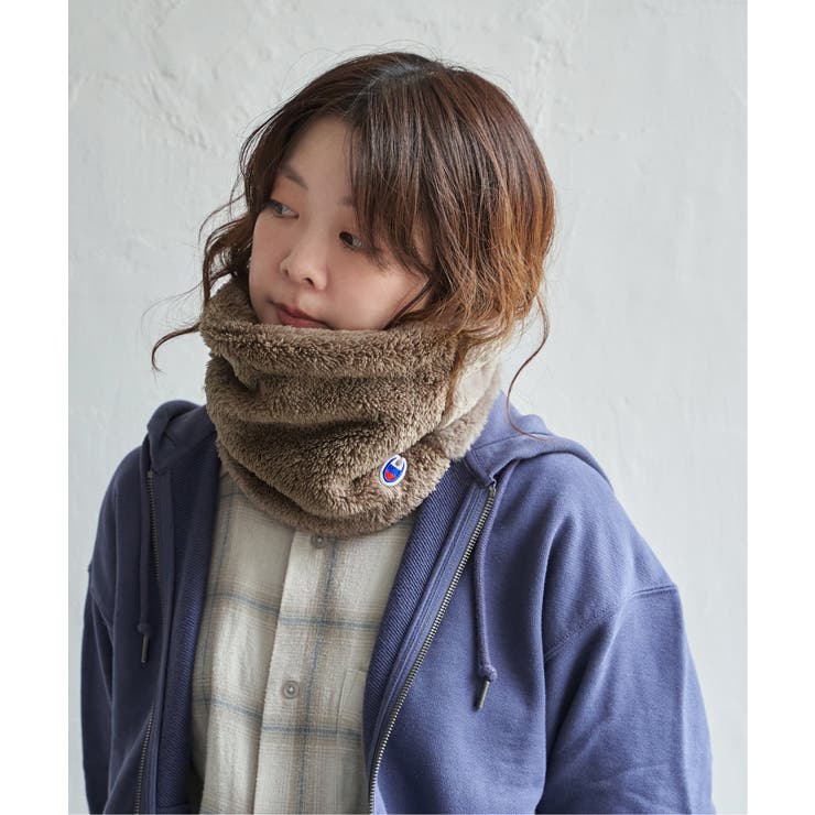 グレージュ | 【WEB限定】Champion 2フェイスネックウォーマー | ikka 