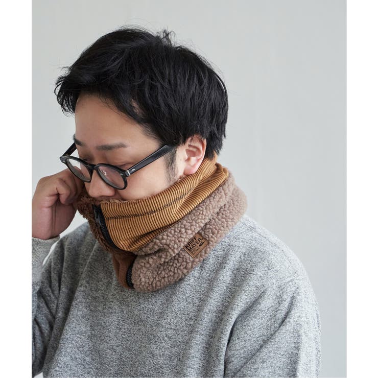 ブラウン | 【WEB限定】KRIFF MAYER 切替ネックウォーマー | ikka 