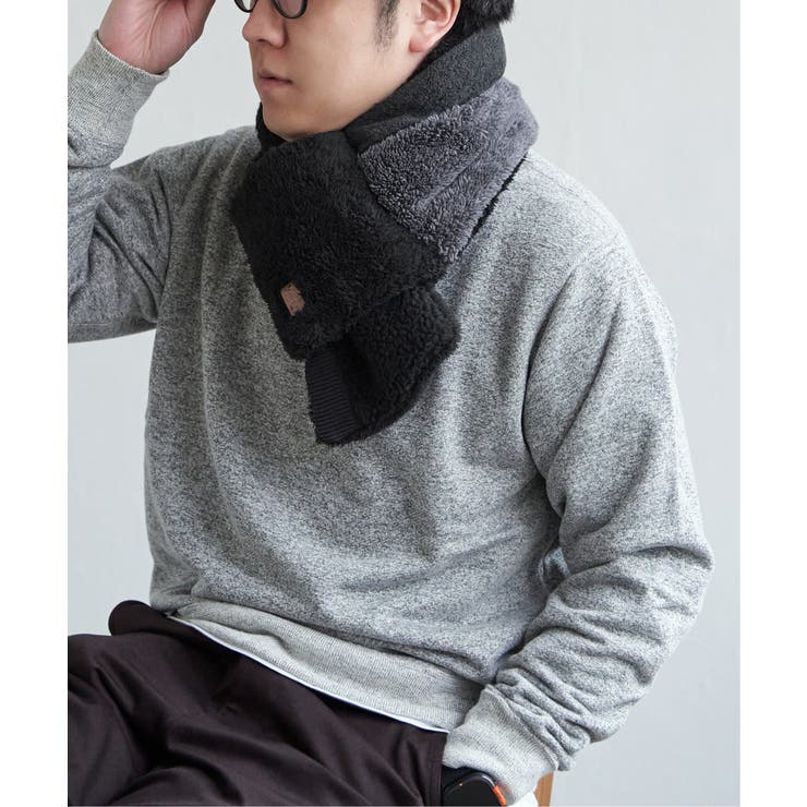 ブラック | 【WEB限定】KRIFF MAYER 切替マフラー | ikka 