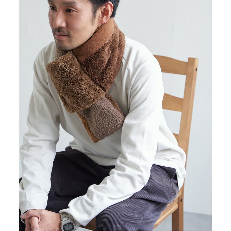 【WEB限定】KRIFF MAYER 切替マフラー | ikka  | 詳細画像1 