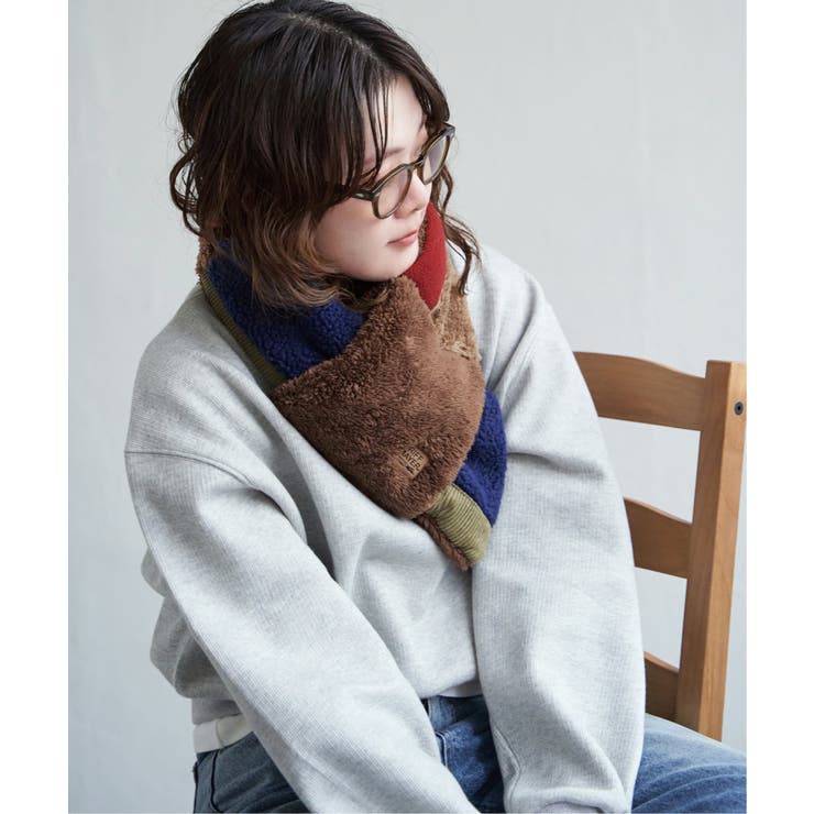 【WEB限定】KRIFF MAYER 切替マフラー | ikka  | 詳細画像5 