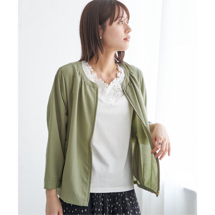 ikka｜シアシャツブルゾン | Rakuten Fashion(楽天ファッション