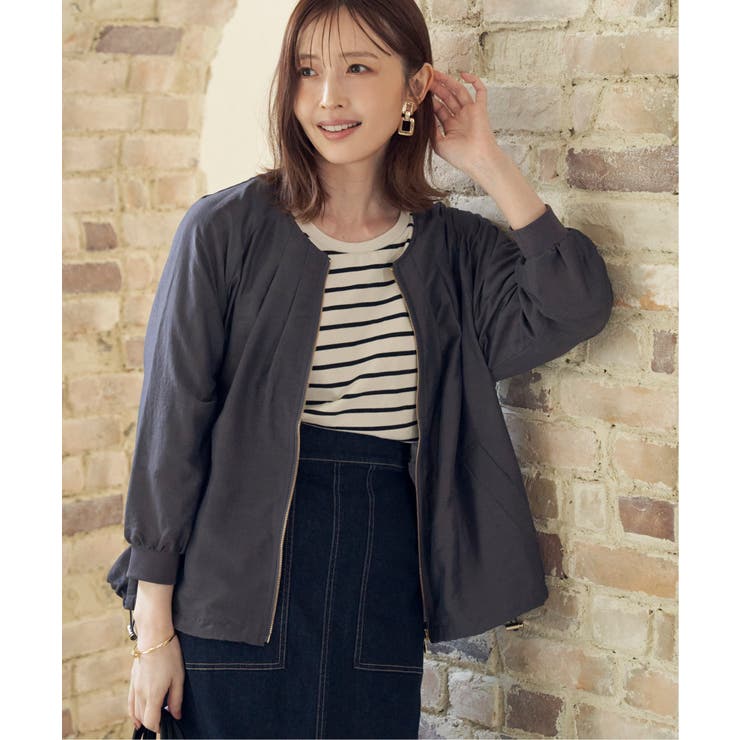 【雑誌InRed web10月号掲載】ライトブルゾン | ikka  | 詳細画像8 