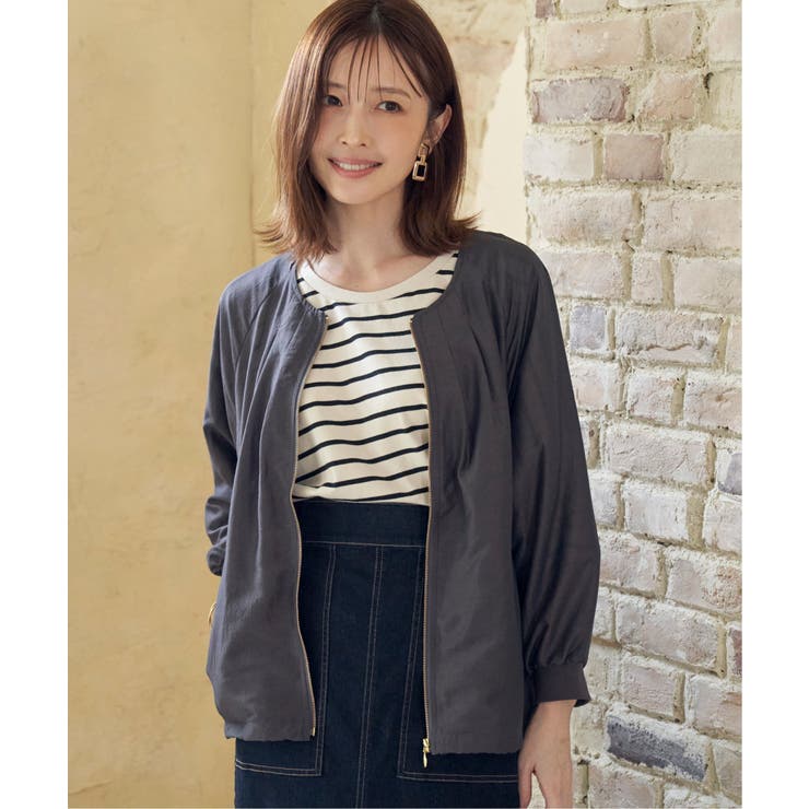 【雑誌InRed web10月号掲載】ライトブルゾン | ikka  | 詳細画像9 