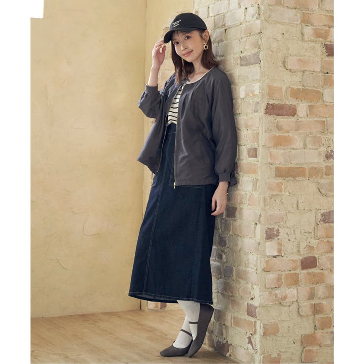 【雑誌InRed web10月号掲載】ライトブルゾン | ikka  | 詳細画像12 